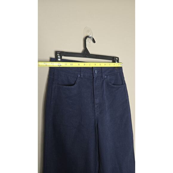 Massimo Dutti Womens Mid Rise Dark Wash Navy Denim Jeans Size 2 - Picture 8 of 10